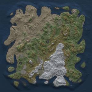 Thumbnail Rust Map: Procedural Map, Size: 4500, Seed: 1808940870, 19 Monuments