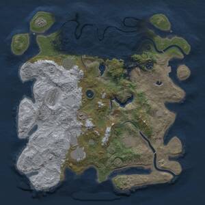 Thumbnail Rust Map: Procedural Map, Size: 4000, Seed: 1829381729, 12 Monuments