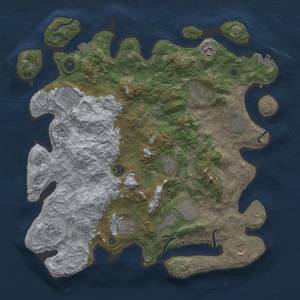 Thumbnail Rust Map: Procedural Map, Size: 4000, Seed: 1829381729, 18 Monuments