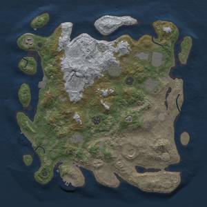 Thumbnail Rust Map: Procedural Map, Size: 3750, Seed: 518950560, 17 Monuments