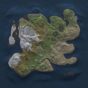 Thumbnail Rust Map: Procedural Map, Size: 2500, Seed: 6500, 8 Monuments