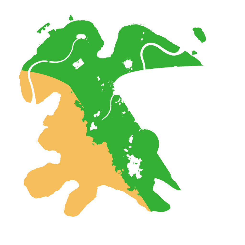 Biome Rust Map: Procedural Map, Size: 2500, Seed: 7248939