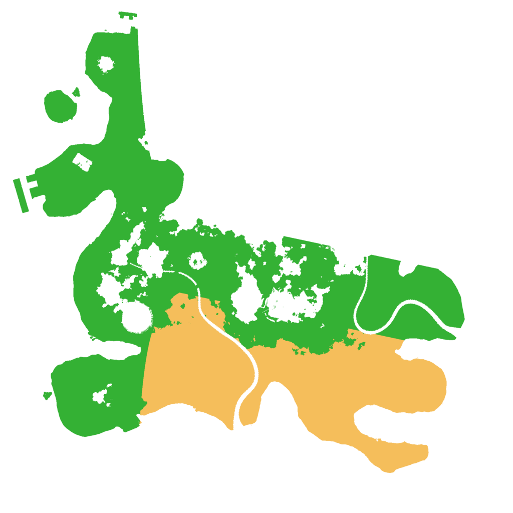Biome Rust Map: Procedural Map, Size: 3000, Seed: 6932410