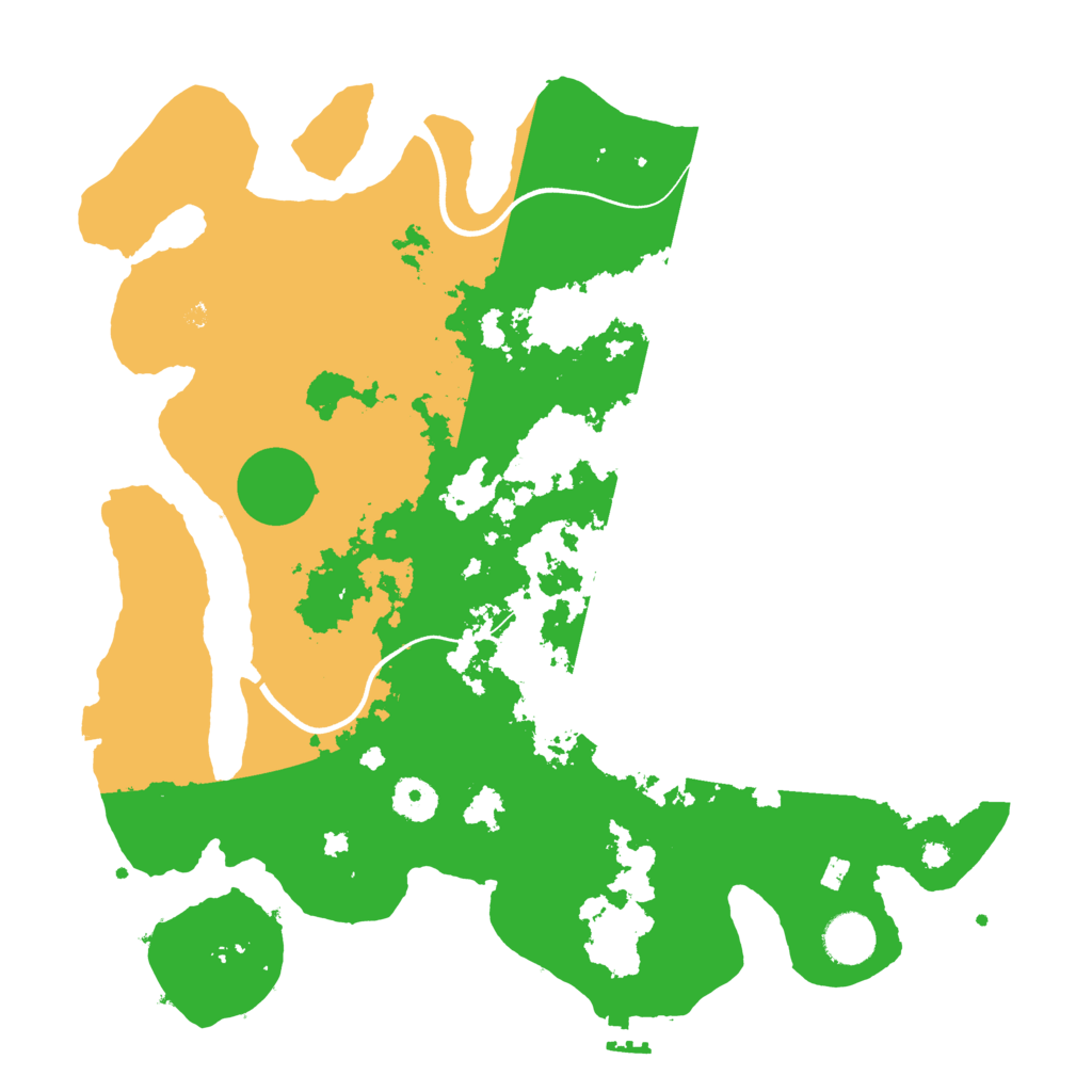Biome Rust Map: Procedural Map, Size: 3700, Seed: 715278642