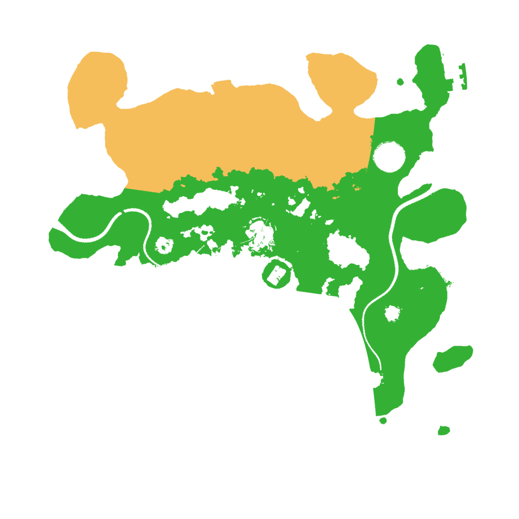Biome Rust Map: Procedural Map, Size: 3000, Seed: 77772866