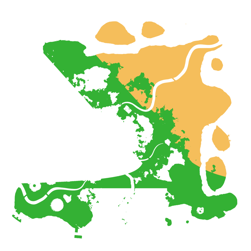 Biome Rust Map: Procedural Map, Size: 3500, Seed: 562696201