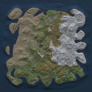 Thumbnail Rust Map: Procedural Map, Size: 4250, Seed: 684523795, 19 Monuments