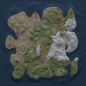 Thumbnail Rust Map: Procedural Map, Size: 3500, Seed: 170294008, 18 Monuments