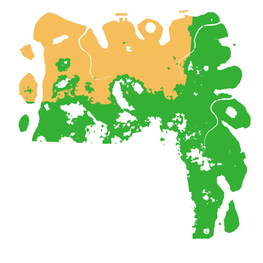 Biome Rust Map: Procedural Map, Size: 4450, Seed: 29993