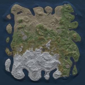 Thumbnail Rust Map: Procedural Map, Size: 4450, Seed: 29993, 19 Monuments
