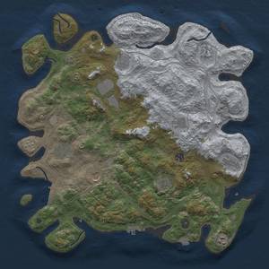 Thumbnail Rust Map: Procedural Map, Size: 4250, Seed: 5049559, 19 Monuments