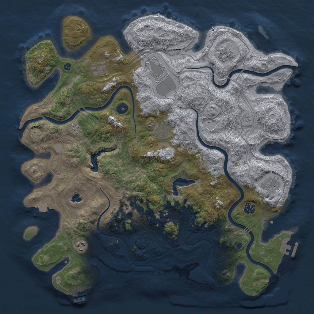 Rust Map: Procedural Map, Size: 4250, Seed: 5049559, 15 Monuments