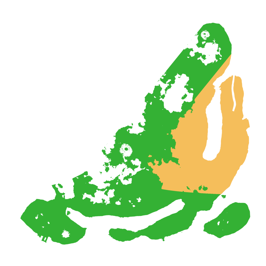 Biome Rust Map: Procedural Map, Size: 3200, Seed: 39725391