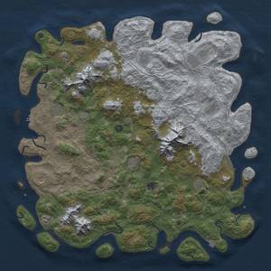 Thumbnail Rust Map: Procedural Map, Size: 5500, Seed: 42069, 19 Monuments