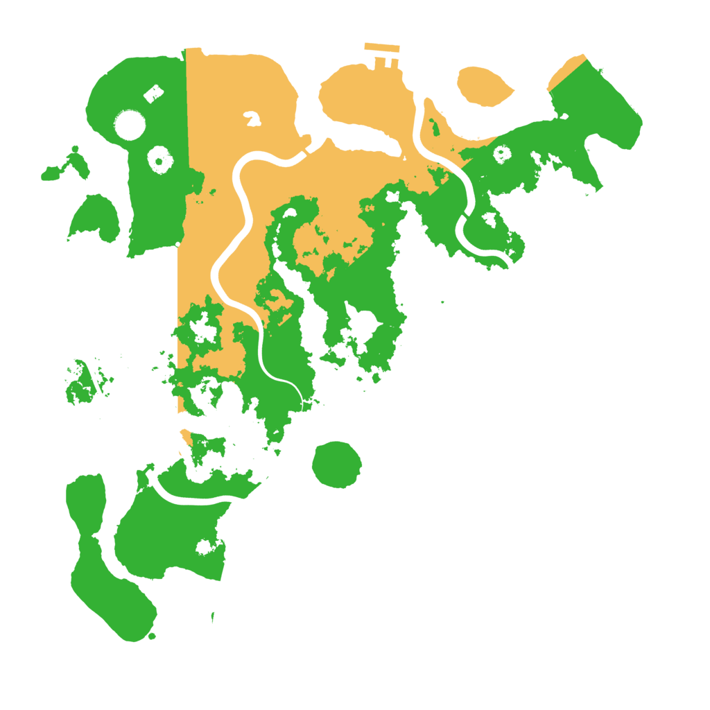 Biome Rust Map: Procedural Map, Size: 4100, Seed: 628596490