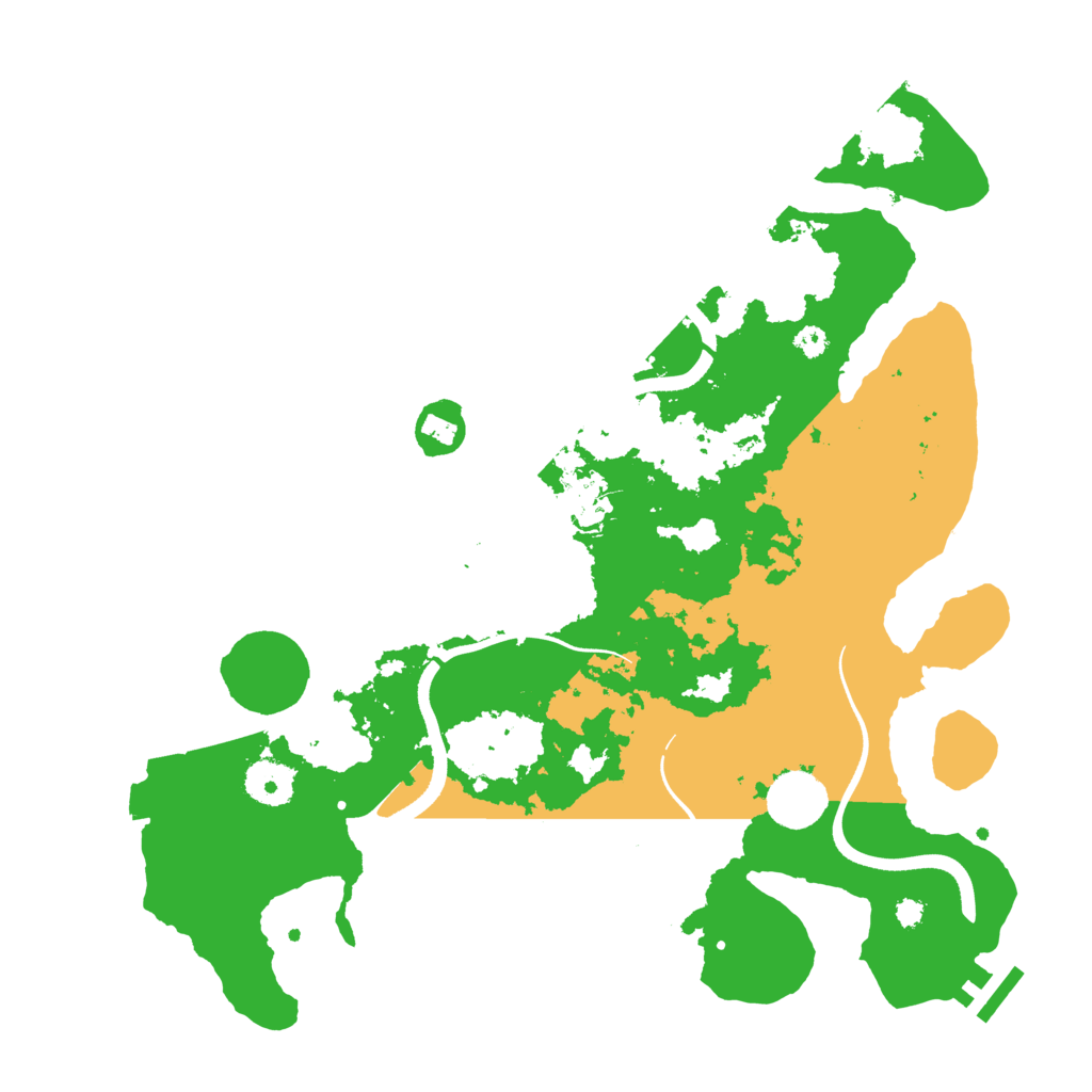 Biome Rust Map: Procedural Map, Size: 3500, Seed: 1559255496