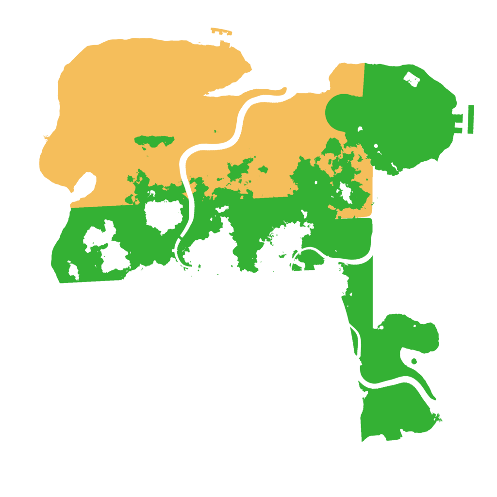 Biome Rust Map: Procedural Map, Size: 3500, Seed: 18184152