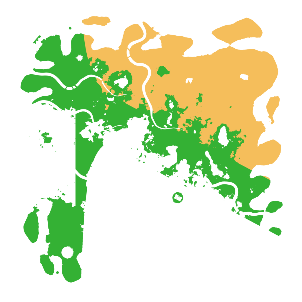 Biome Rust Map: Procedural Map, Size: 4500, Seed: 1161509512