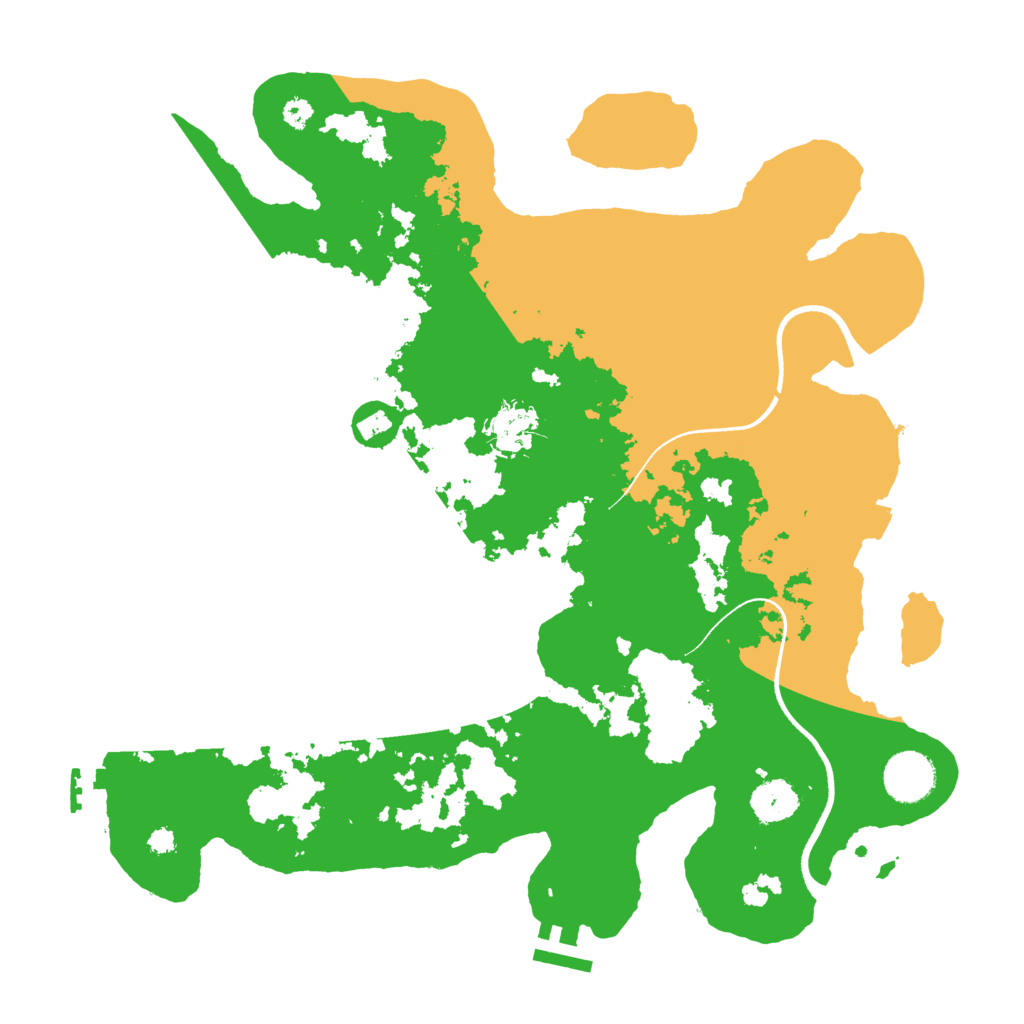 Biome Rust Map: Procedural Map, Size: 3500, Seed: 271124501