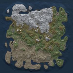 Thumbnail Rust Map: Procedural Map, Size: 4500, Seed: 1671164375, 19 Monuments