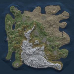 Thumbnail Rust Map: Procedural Map, Size: 3750, Seed: 806960, 19 Monuments