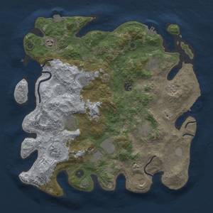 Thumbnail Rust Map: Procedural Map, Size: 3800, Seed: 35483579, 18 Monuments