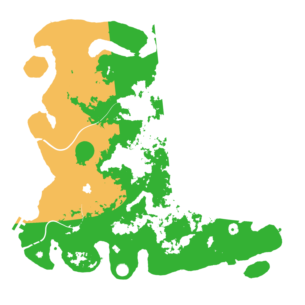 Biome Rust Map: Procedural Map, Size: 4250, Seed: 32154185