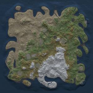 Thumbnail Rust Map: Procedural Map, Size: 4500, Seed: 795686100, 19 Monuments
