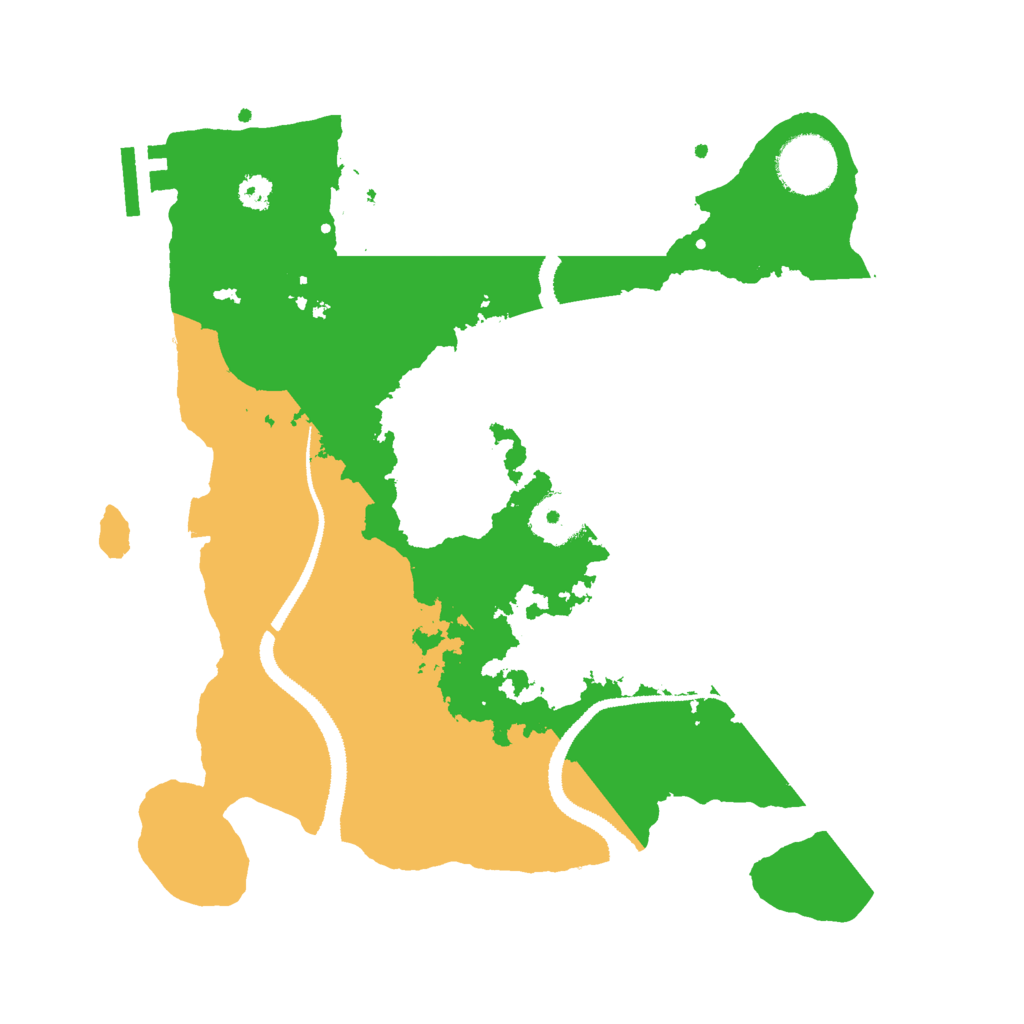 Biome Rust Map: Procedural Map, Size: 3000, Seed: 411530456