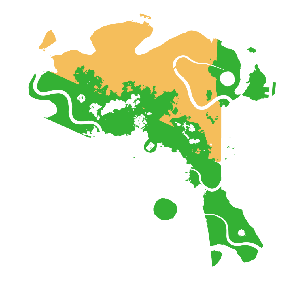 Biome Rust Map: Procedural Map, Size: 3750, Seed: 780123