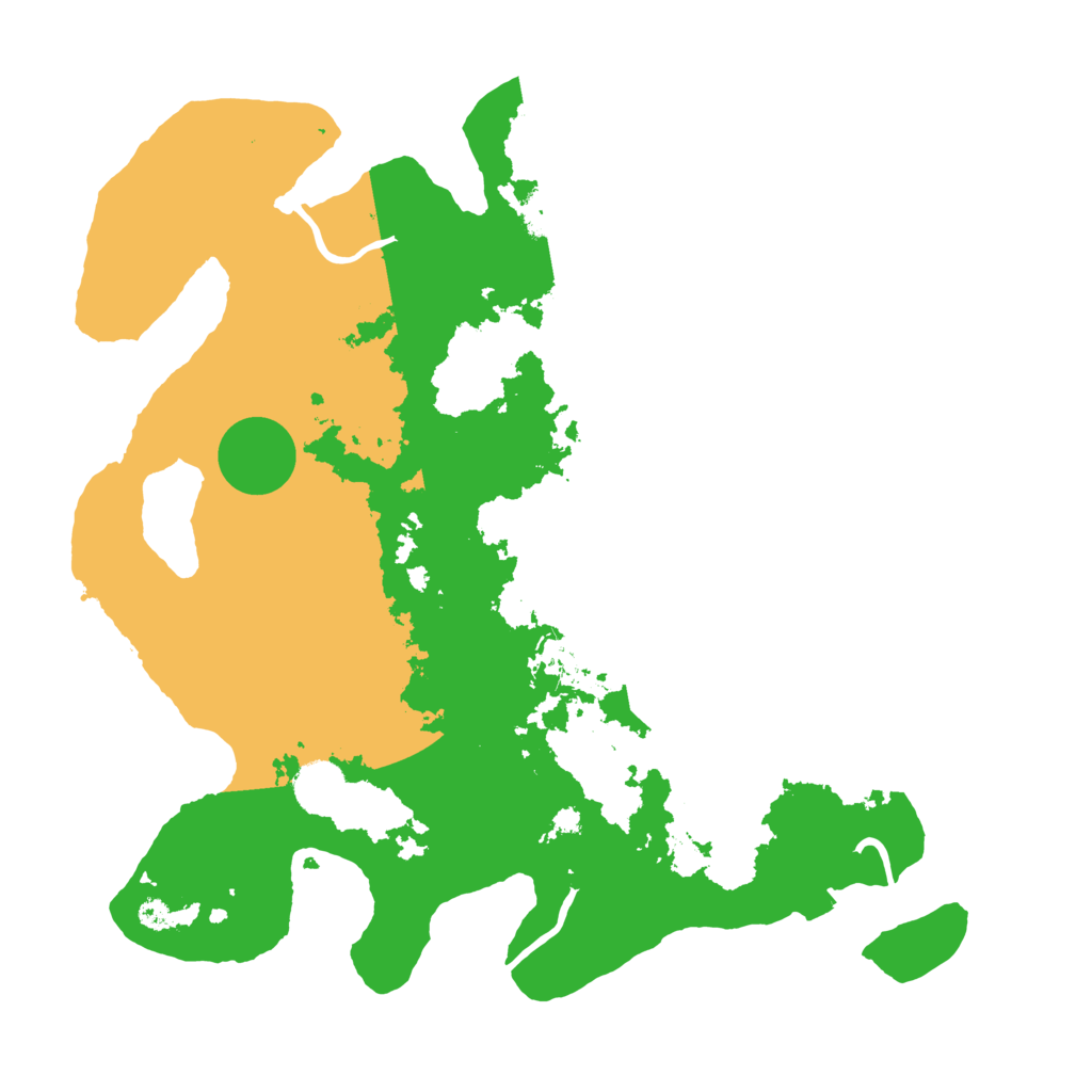 Biome Rust Map: Procedural Map, Size: 3700, Seed: 6124345