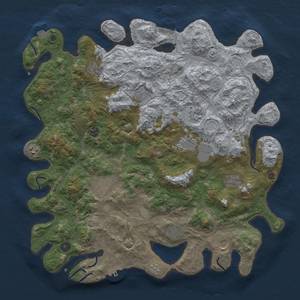 Thumbnail Rust Map: Procedural Map, Size: 4500, Seed: 650767640, 19 Monuments