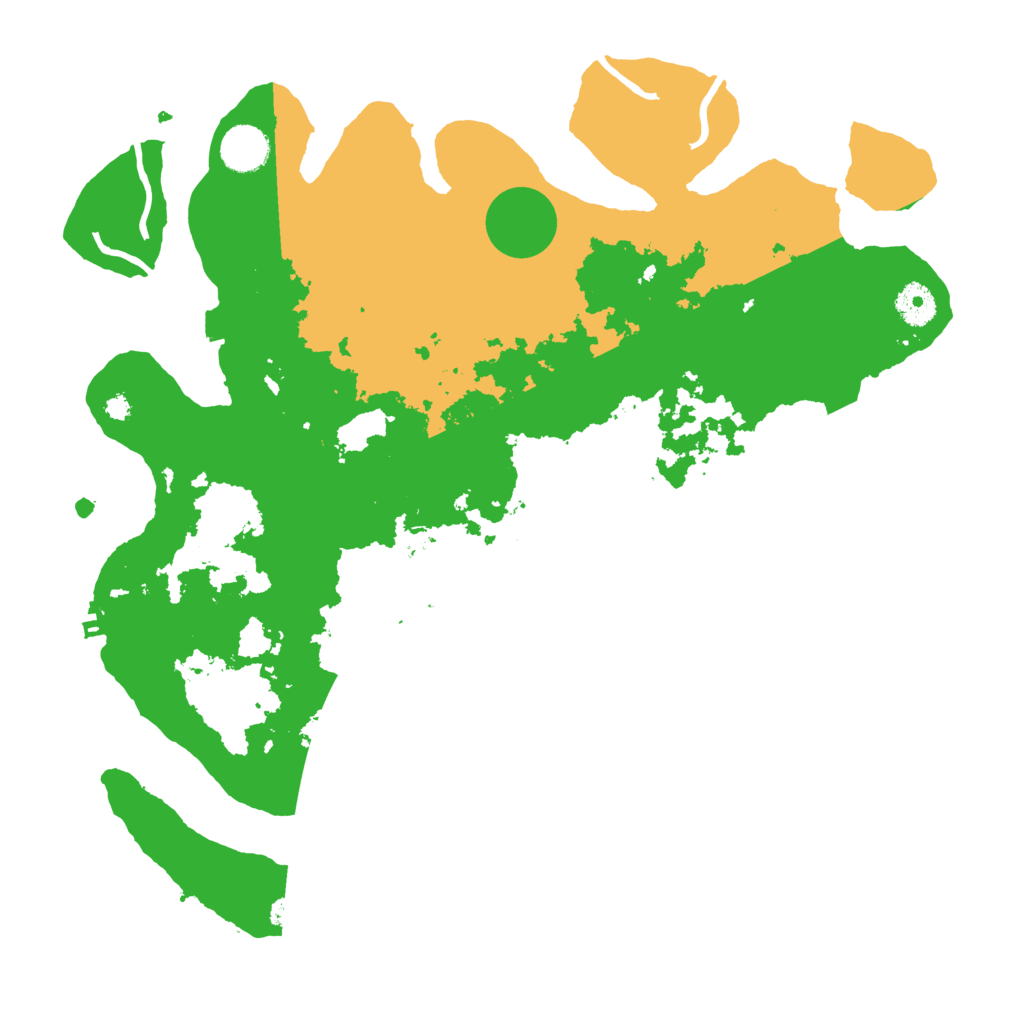 Biome Rust Map: Procedural Map, Size: 3800, Seed: 33344120