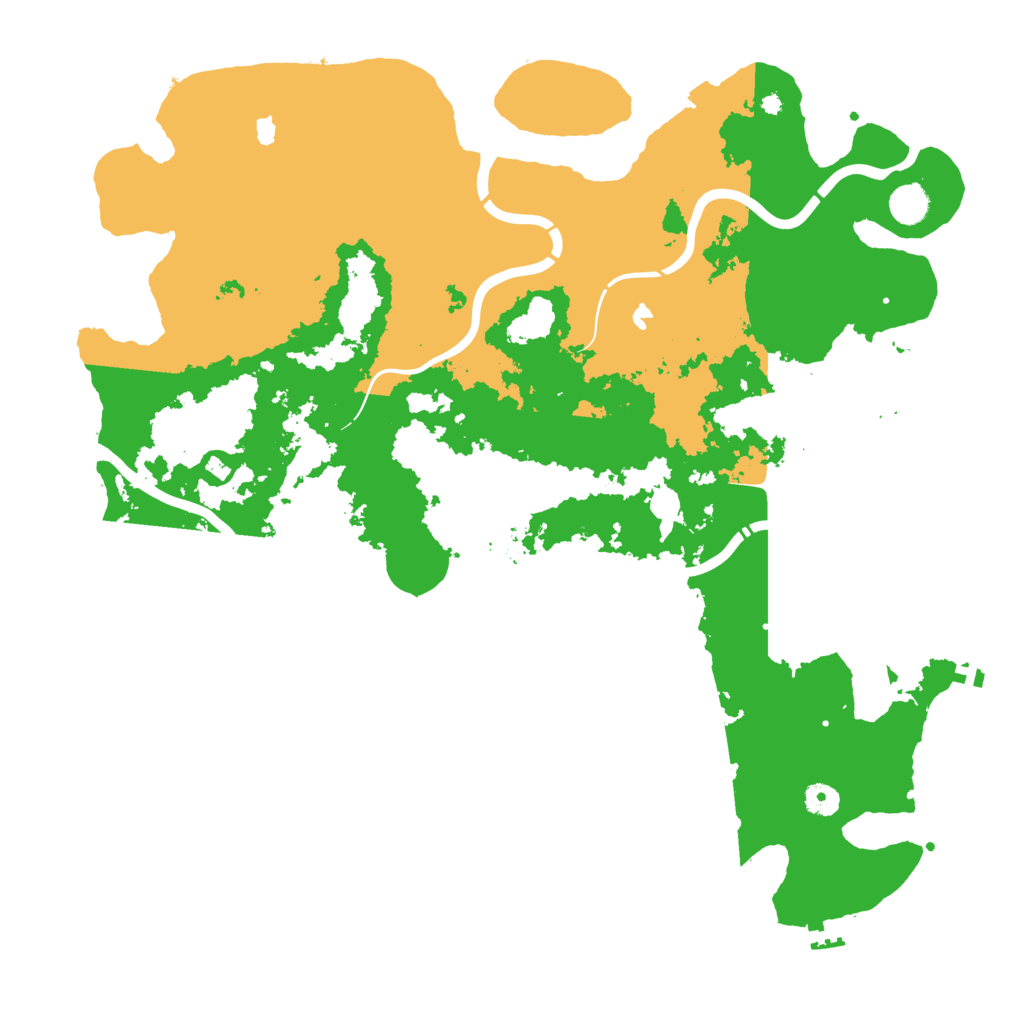 Biome Rust Map: Procedural Map, Size: 4550, Seed: 1125171757