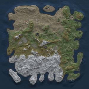 Thumbnail Rust Map: Procedural Map, Size: 4550, Seed: 1125171757, 19 Monuments