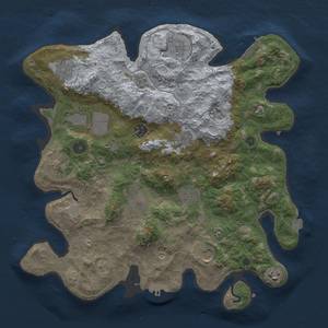 Thumbnail Rust Map: Procedural Map, Size: 3750, Seed: 98836963, 19 Monuments