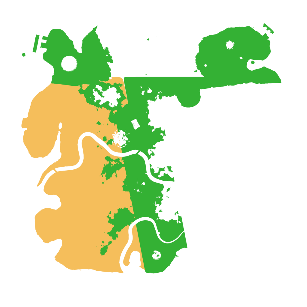 Biome Rust Map: Procedural Map, Size: 3500, Seed: 135212252