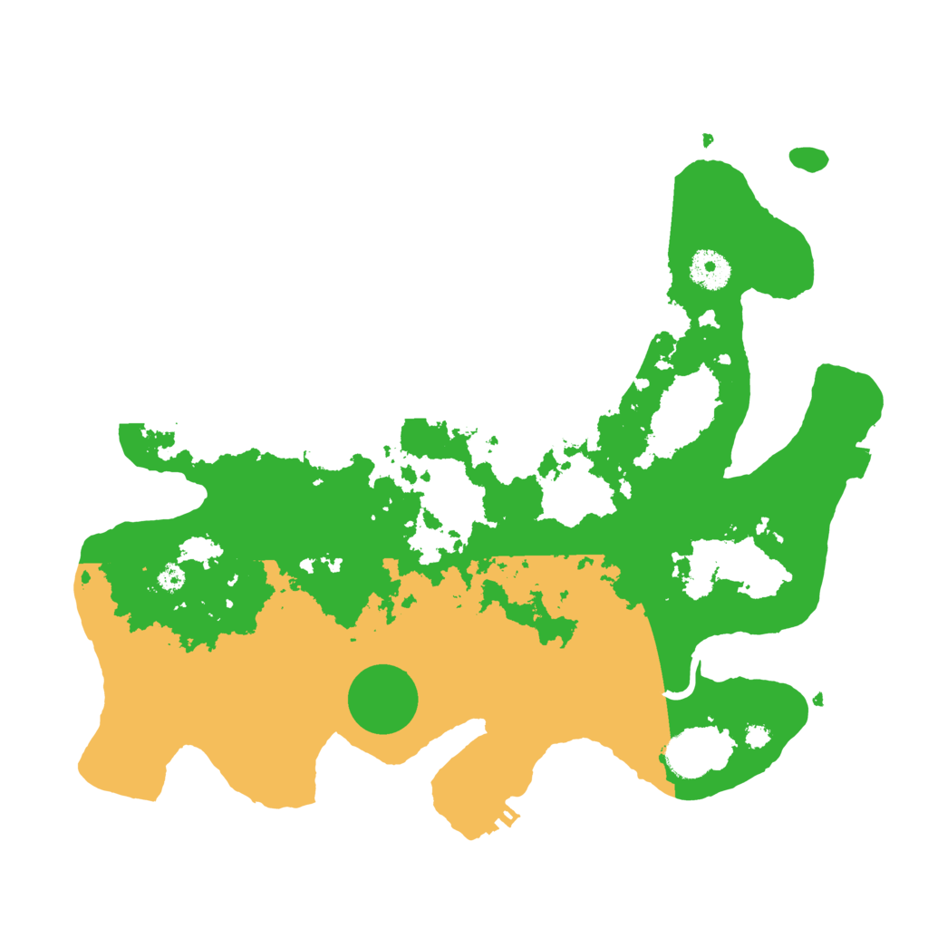Biome Rust Map: Procedural Map, Size: 3500, Seed: 141432994