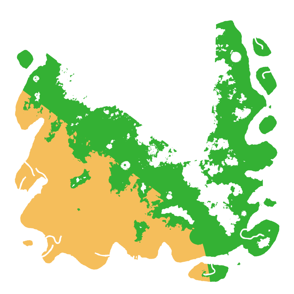 Biome Rust Map: Procedural Map, Size: 5000, Seed: 1456446156