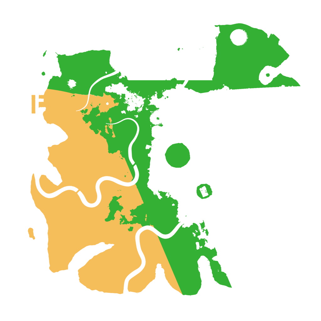 Biome Rust Map: Procedural Map, Size: 3500, Seed: 2086272800