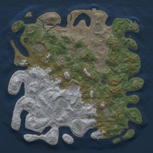 Thumbnail Rust Map: Procedural Map, Size: 4500, Seed: 1999215864, 19 Monuments