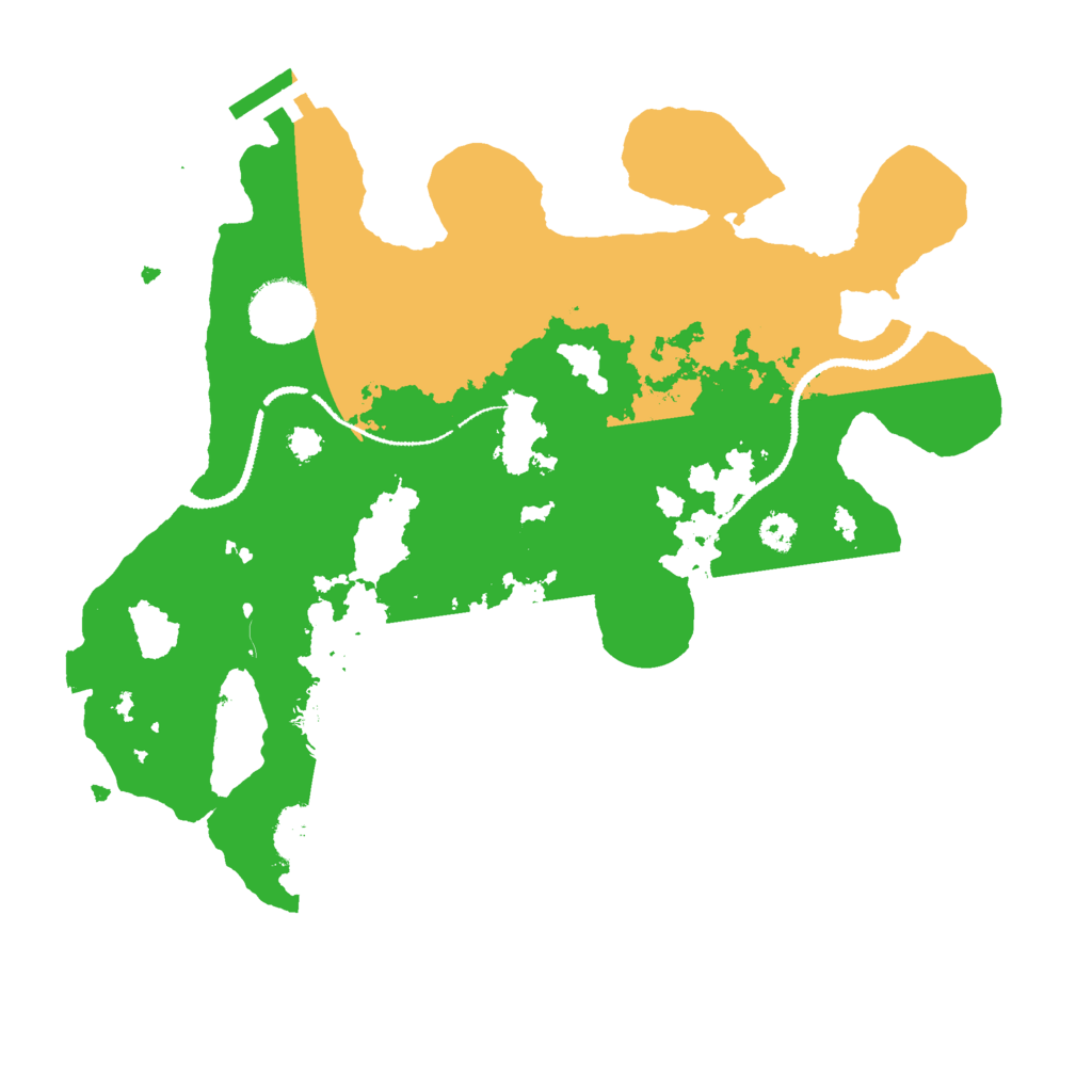 Biome Rust Map: Procedural Map, Size: 3000, Seed: 39629