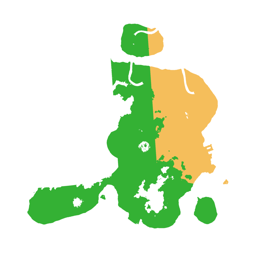 Biome Rust Map: Procedural Map, Size: 2500, Seed: 93742787