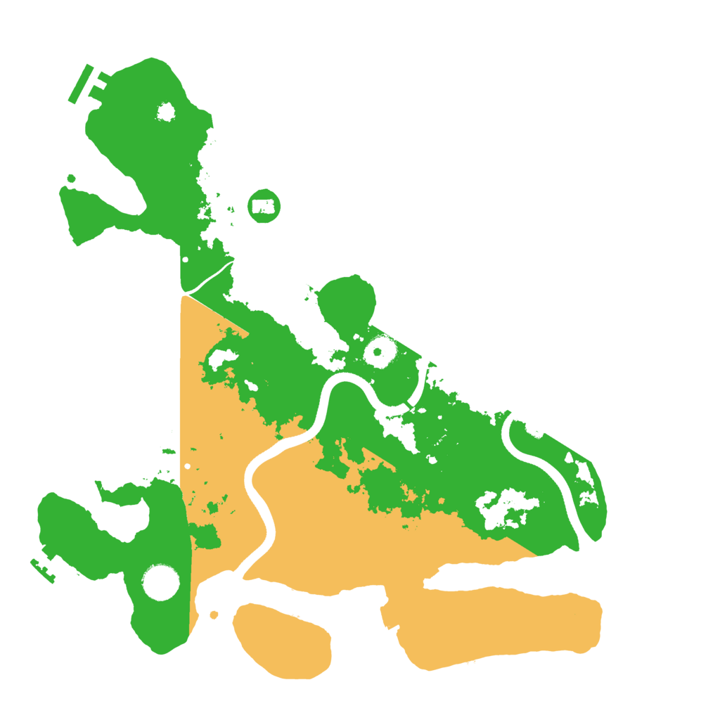 Biome Rust Map: Procedural Map, Size: 3500, Seed: 2133800360