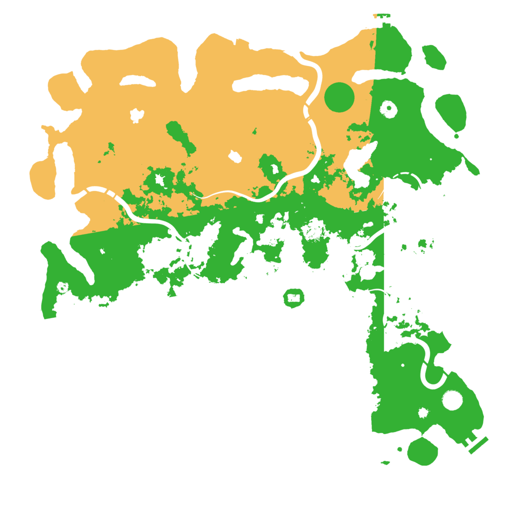 Biome Rust Map: Procedural Map, Size: 4500, Seed: 240108