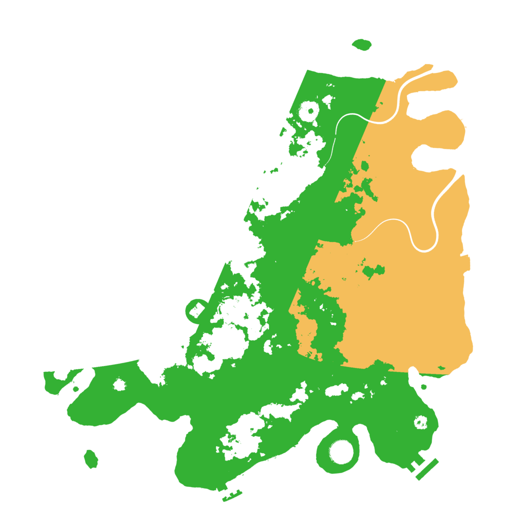 Biome Rust Map: Procedural Map, Size: 3750, Seed: 23800551