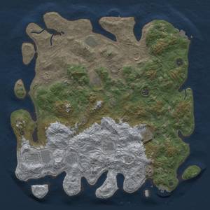 Thumbnail Rust Map: Procedural Map, Size: 4500, Seed: 145716586, 19 Monuments