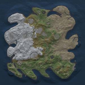 Thumbnail Rust Map: Procedural Map, Size: 3700, Seed: 644138306, 19 Monuments