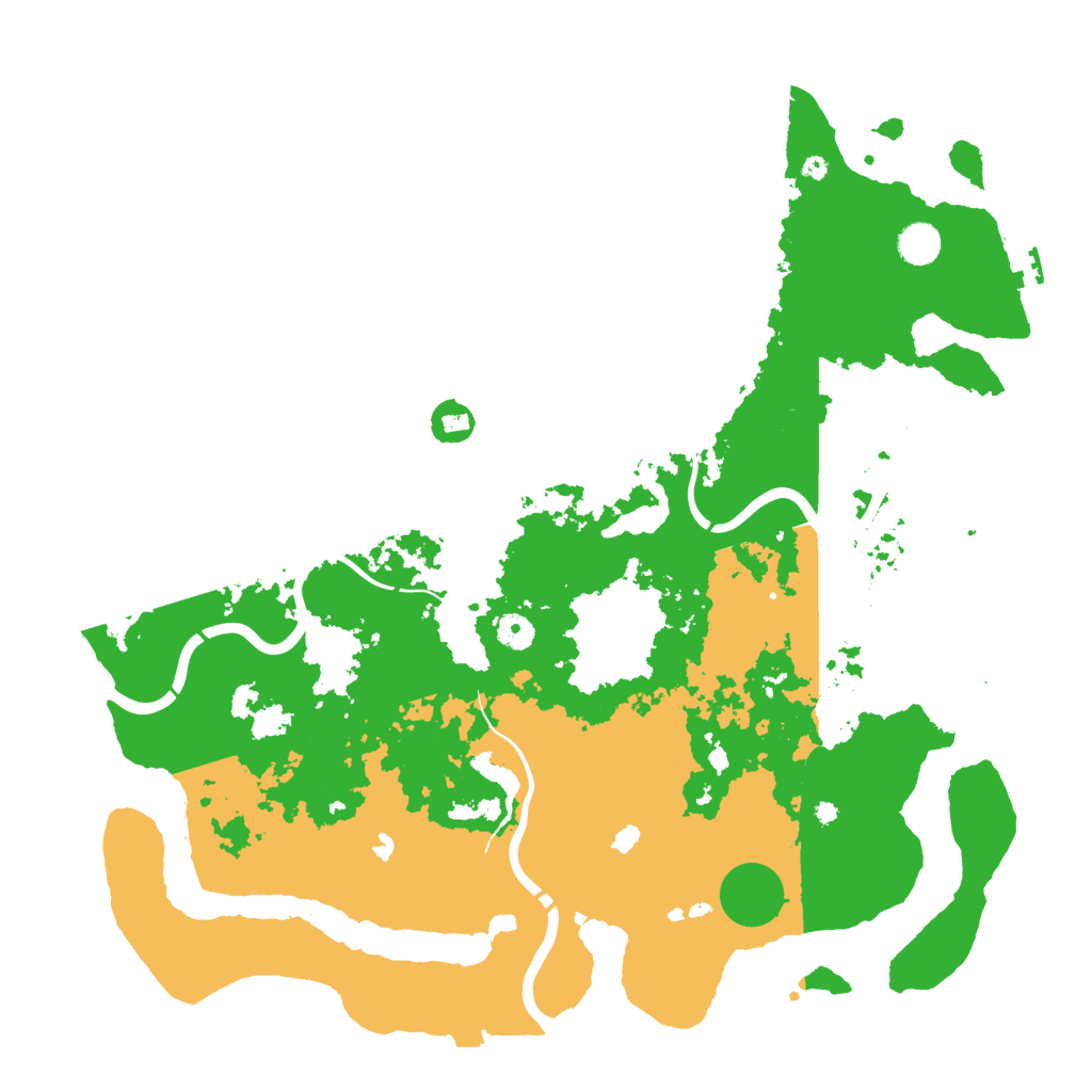 Biome Rust Map: Procedural Map, Size: 4500, Seed: 592839163