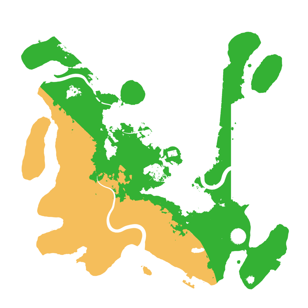 Biome Rust Map: Procedural Map, Size: 3500, Seed: 55616406